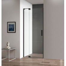 Душевая дверь Cezares Slider 110 SLIDER-B-1-100/110-C-NERO профиль Черный матовый стекло прозрачное