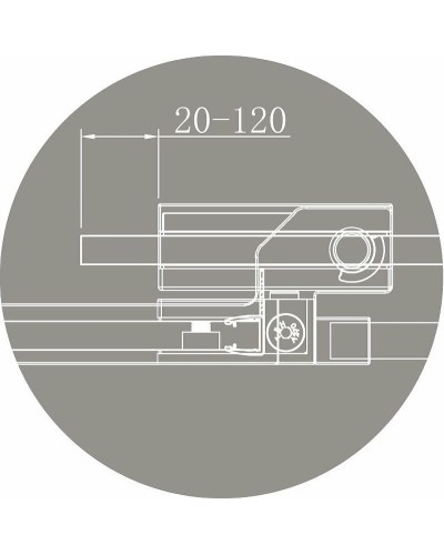 Душевая дверь Cezares Slider 110 SLIDER-B-1-100/110-C-NERO профиль Черный матовый стекло прозрачное
