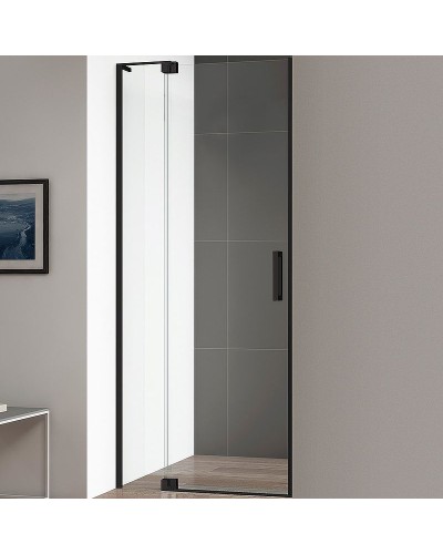 Душевая дверь Cezares Slider 90 SLIDER-B-1-80/90-C-NERO профиль Черный матовый стекло прозрачное