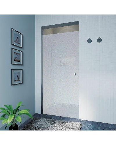 Душевая дверь Koller Pool Waterfall Line 80 QP10 профиль Хром стекло рифленое