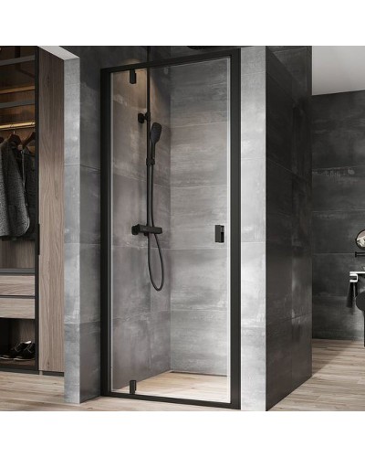 Душевая дверь Ravak Nexty NDOP1-80 03O40300Z1 профиль Черный стекло Transparent