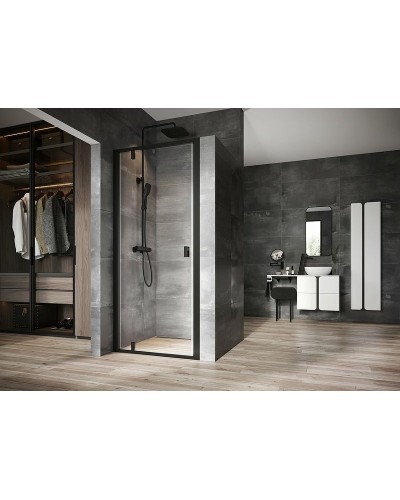 Душевая дверь Ravak Nexty NDOP1-80 03O40300Z1 профиль Черный стекло Transparent