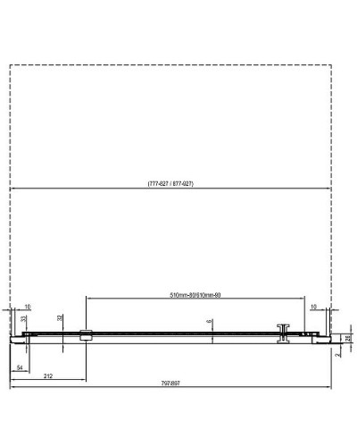 Душевая дверь Ravak Nexty NDOP1-80 03O40100Z1 профиль Белый стекло Transparent