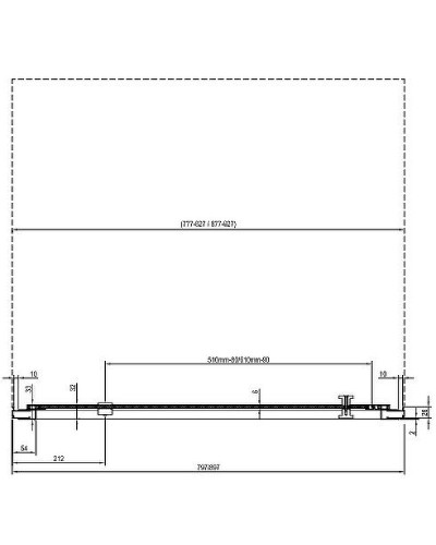 Душевая дверь Ravak Nexty NDOP1-90 03O70101Z1 профиль Белый стекло Transparent