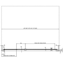 Душевая дверь Ravak Nexty NDOP2-100 03OA0100Z1 профиль Белый стекло Transparent