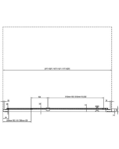 Душевая дверь Ravak Nexty NDOP2-110 03OD0C00Z1 профиль Хром стекло Transparent