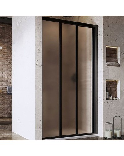 Душевая дверь Ravak Supernova ASDP3-130 00VJ03R2ZG профиль Черный матовый стекло Grape