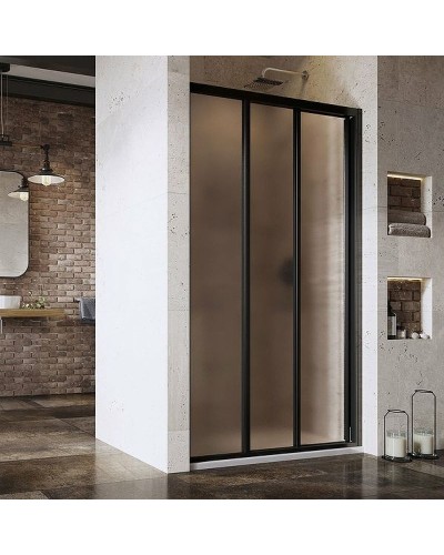 Душевая дверь Ravak Supernova ASDP3-130 00VJ03R2ZG профиль Черный матовый стекло Grape