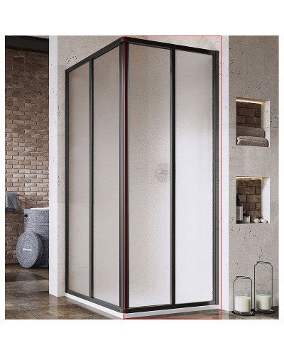 Душевая дверь Ravak Supernova SRV2-75 195 S 14V303O2ZG профиль Черный стекло Grape