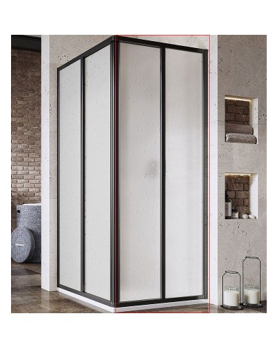 Душевая дверь Ravak Supernova SRV2-75 195 S 14V303O211 профиль Черный пластик Pearl