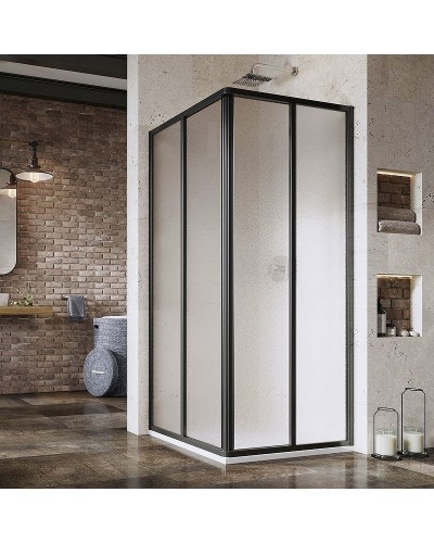 Душевая дверь Ravak Supernova SRV2-80 195 S 14V403O2ZG профиль Черный стекло Grape