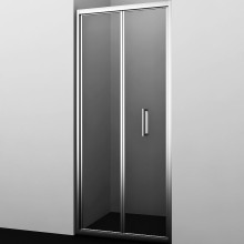 Душевая дверь WasserKRAFT Weser 100 78F12 профиль Хром стекло прозрачное