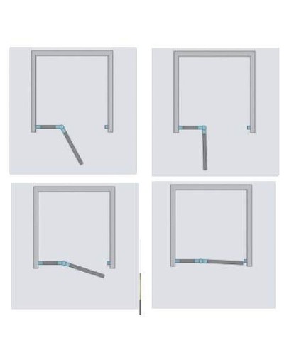 Душевая дверь Radaway Essenza New DWJ 80 R 385012-01-01R профиль Хром стекло прозрачное