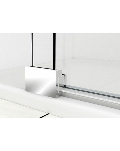 Душевая дверь Vincea Extra 100 VDP-1E9010CLB профиль Черный стекло прозрачное