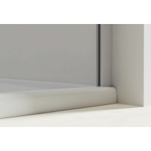 Душевая дверь Vincea Extra 100 VDP-1E9010CLB профиль Черный стекло прозрачное