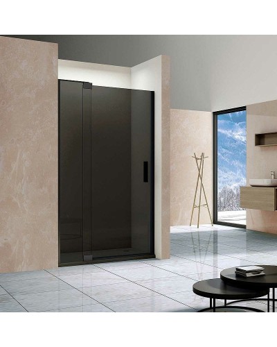 Душевая дверь Vincea Extra 100 VDP-1E9010CGB профиль Черный стекло тонированное