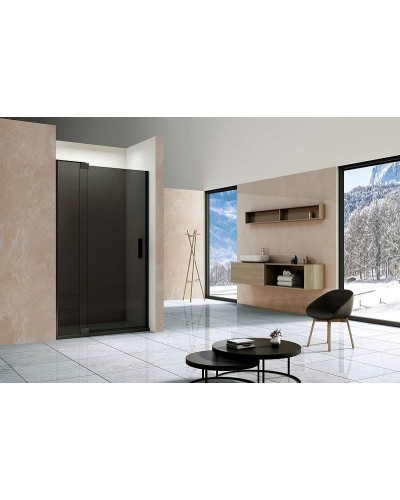 Душевая дверь Vincea Extra 120 VDP-1E1112CGB профиль Черный стекло тонированное