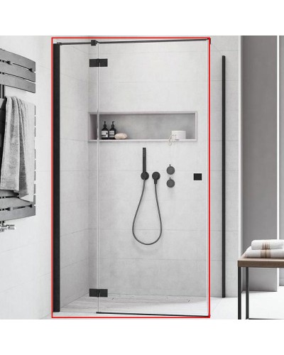 Душевая дверь Radaway Essenza New KDJ 100 L 385040-54-01L профиль Черный стекло прозрачное