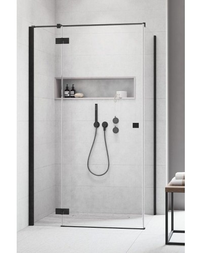 Душевая дверь Radaway Essenza New KDJ 100 L 385040-54-01L профиль Черный стекло прозрачное