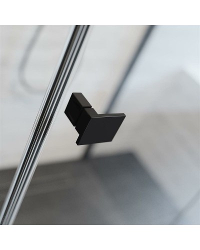 Душевая дверь Radaway Essenza New KDJ 90 L 385044-54-01L профиль Черный стекло прозрачное