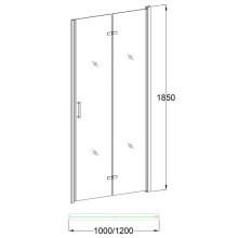 Душевая дверь 120 см Veconi Vianno VN42-120-01-19C1 прозрачное
