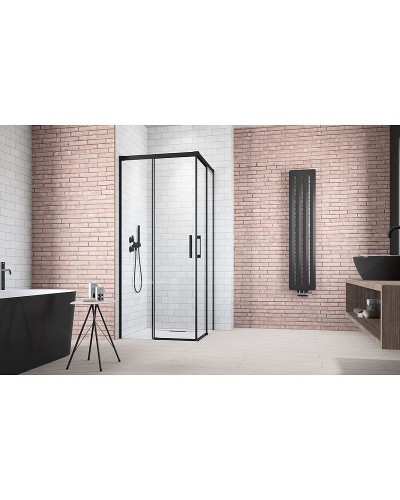 Душевая дверь Radaway Idea Black KDJ 120 L 387042-54-01L профиль Черный стекло прозрачное