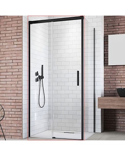 Душевая дверь Radaway Idea Black KDJ 140 L 387044-54-01L профиль Черный стекло прозрачное