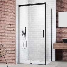 Душевая дверь Radaway Idea Black KDJ 140 L 387044-54-01L профиль Черный стекло прозрачное