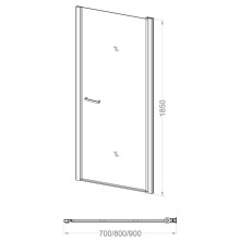 Душевая дверь 80 см Veconi Vianno VN43-80-02-19C1 Pear