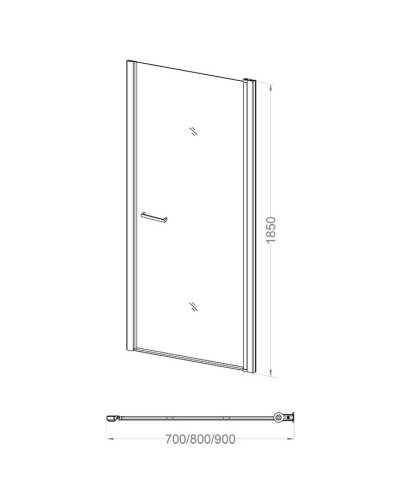 Душевая дверь 80 см Veconi Vianno VN43-80-02-19C1 Pear