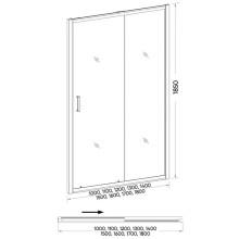 Душевая дверь 160 см Veconi Vianno VN46-160-02-19C1 Pear