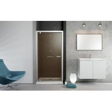 Душевая дверь Radaway Twist DW 70 382000-08 профиль Хром стекло коричневое