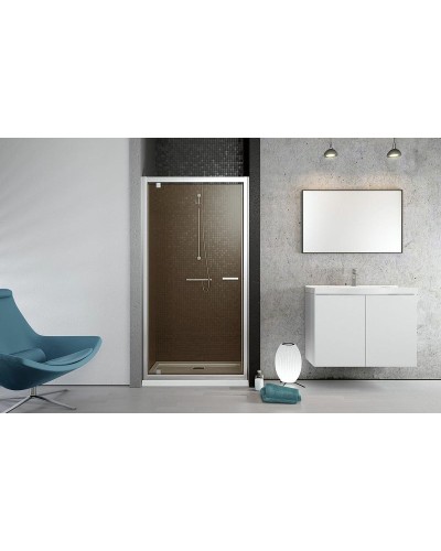 Душевая дверь Radaway Twist DW 70 382000-08 профиль Хром стекло коричневое