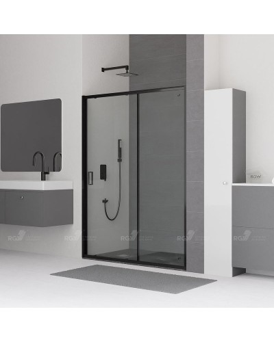 Душевая дверь RGW Classic CL-14B 140 32091414-14 профиль Черный стекло прозрачное