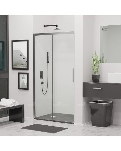 Душевая дверь RGW Leipzig LE-12 120 34121212-11 профиль Хром стекло прозрачное