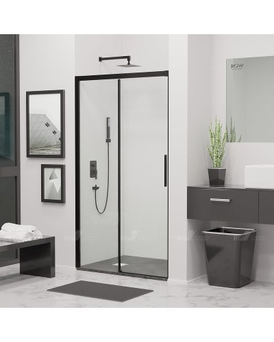 Душевая дверь RGW Leipzig LE-12B 110 34121211-14 профиль Черный стекло прозрачное