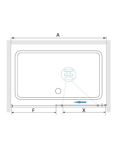 Душевая дверь RGW Stilvoll SV-12G 100 32321210-16 профиль Золото стекло прозрачное