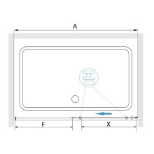 Душевая дверь RGW Stilvoll SV-12G 150 32321215-16 профиль Золото стекло прозрачное