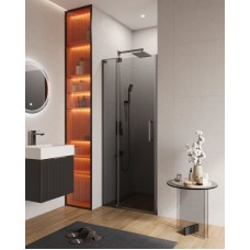 Душевая дверь в нишу CEZARES SLIDER-B-1-80/90-GRIGIO-GM