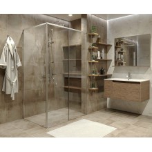 Душевая дверь Grossman Fly 110 GR-D110Fl1 профиль Хром стекло прозрачное