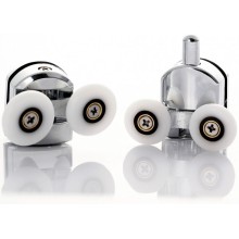 Душевая дверь Abber Schwarzer Diamant 150 AG33150H профиль Хром стекло прозрачное