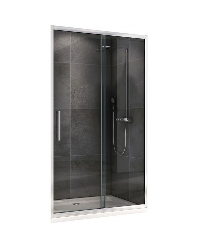 Душевая дверь Abber Schwarzer Diamant 150 AG30150H профиль Хром стекло прозрачное