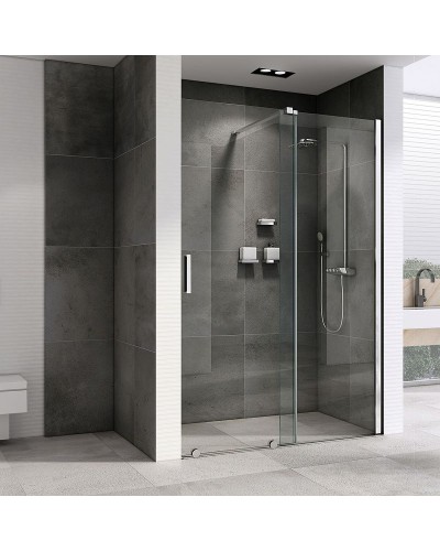 Душевая дверь Abber Komfort 120 AG90120 профиль Хром стекло прозрачное