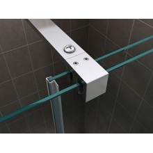 Душевая дверь Abber Komfort 120 AG90120 профиль Хром стекло прозрачное