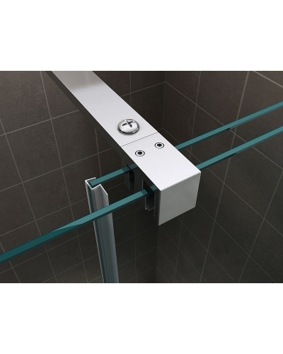 Душевая дверь Abber Komfort 120 AG90120 профиль Хром стекло прозрачное