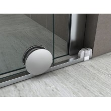 Душевая дверь Abber Komfort 120 AG90120 профиль Хром стекло прозрачное