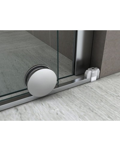 Душевая дверь Abber Komfort 120 AG90120 профиль Хром стекло прозрачное