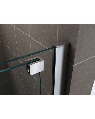 Душевая дверь Abber Komfort 120 AG90120 профиль Хром стекло прозрачное