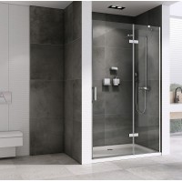 Душевая дверь Abber Zart 90 AG08090 профиль Хром стекло прозрачное