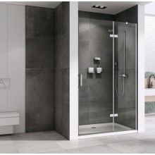 Душевая дверь Abber Zart 90 AG08090 профиль Хром стекло прозрачное